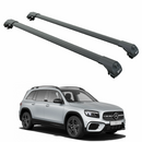 Für Mercedes GLB ab 2019, Dachträgersystem, Träger, Querträger, Aluminium, abschließbar, hochwertige Metallhalterung, silberfarben-1
