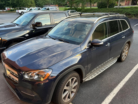 For Mercedes GLS X167 2019-2026 Roof Rack Cross Bars Raised Rail Silver