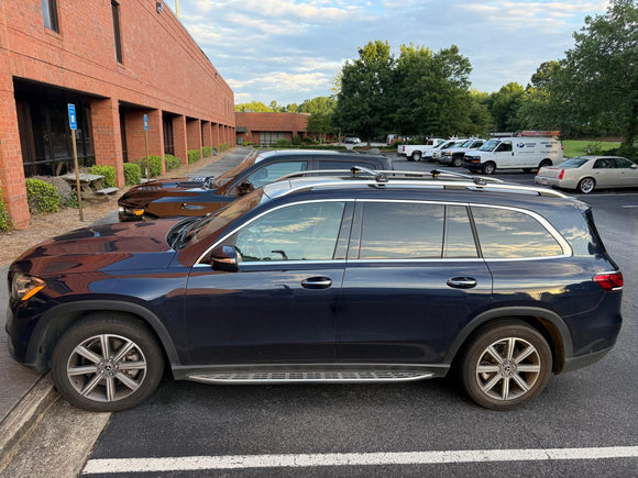 For Mercedes GLS X167 2019-2026 Roof Rack Cross Bars Raised Rail Silver