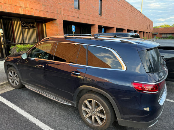 For Mercedes GLS X167 2019-2026 Roof Rack Cross Bars Raised Rail Silver