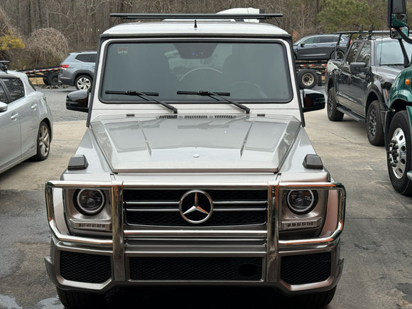 For Mercedes G W463 1989-2018 Roof Rack Cross Bars Rain Gutters Silver