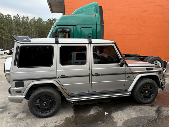 For Mercedes G W463 1989-2018 Roof Rack Cross Bars Rain Gutters Silver