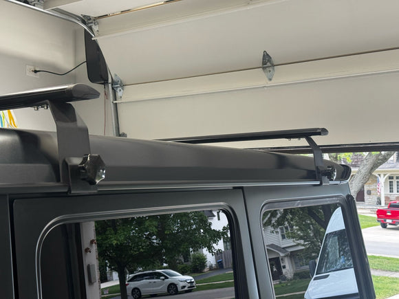For Mercedes G W460 1979-2001 Roof Rack Cross Bars Rain Gutters Alu Black