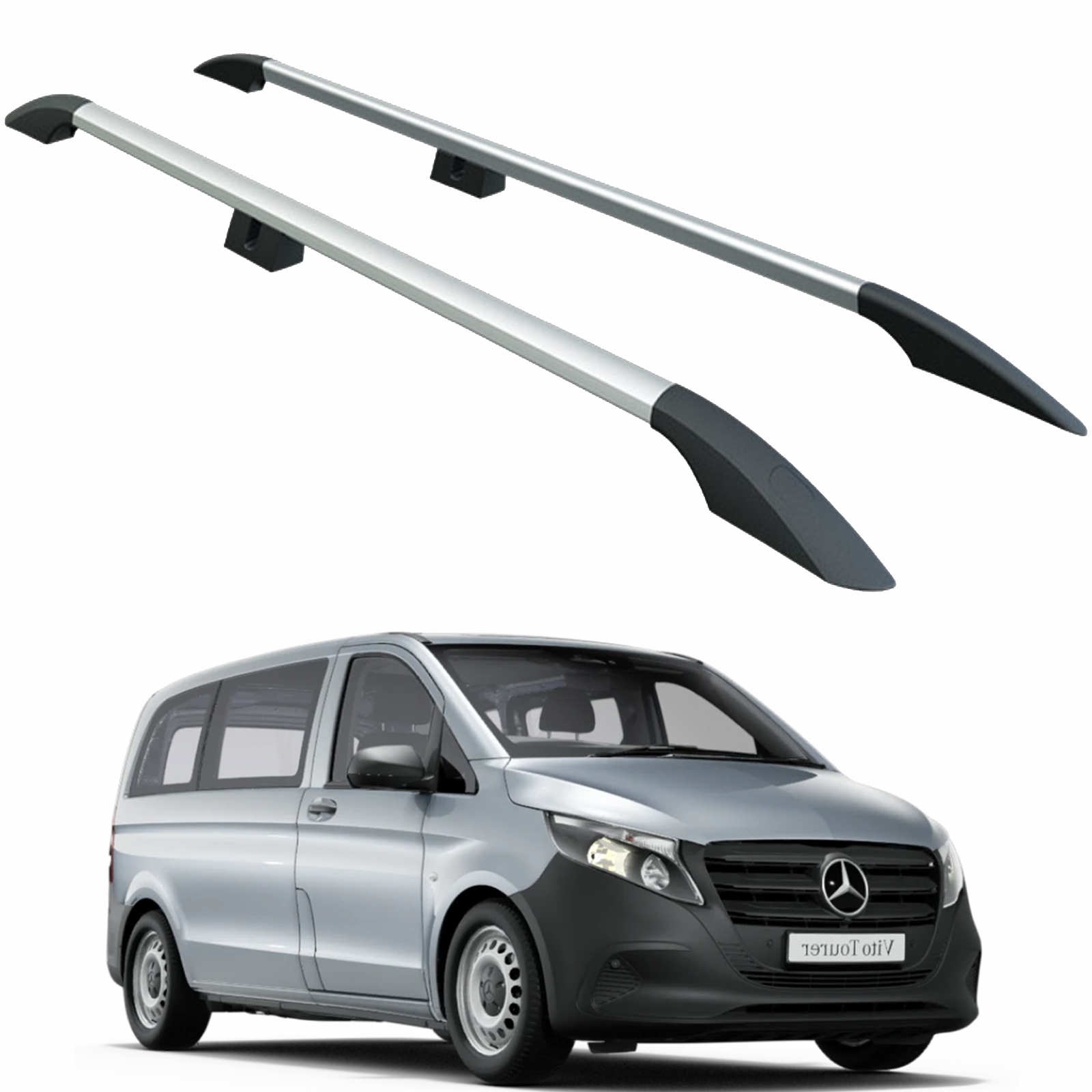 Für Mercedes E-Serie W213 ab 2016, Dachträgersystem, Träger, Querträger, Aluminium, abschließbar, hochwertige Metallhalterung, Silber