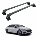 For Mercedes Benz EQE Sedan 2022-2025 Roof Rack Cross Bars Fix Point Alu Black-1