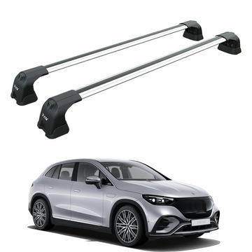 For Mercedes Benz EQE Suv 2022-2025 Roof Rack Cross Bars Fix Point Alu Silver