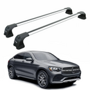For Mercedes Benz GLC Coupe 2015-2022 Roof Rack Cross Bars Fix Point Alu Silver-1