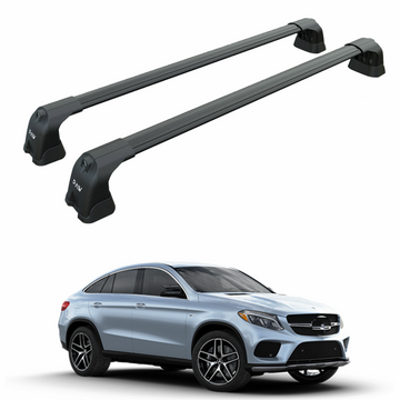 For Mercedes GLE Coupe C167 2018-2025 Roof Rack Cross Bars Fix Point Black