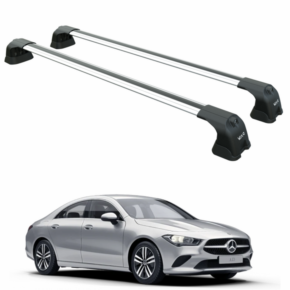 For Mercedes CLA C118 2020-2024 Roof Rack Cross Bars Fix Point Alu Silver