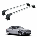 For Mercedes C Sedan W206 2022-2025 Roof Rack Cross Bars Fix Point Alu Silver-1