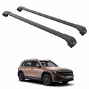 For Mercedes EQB 2021-2025 Roof Rack Cross Bars Raised Rail Black-1