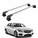 For Mercedes E Sedan W212 (2013-2017) Roof Rack Cross Bars Fix Point, Silver-1