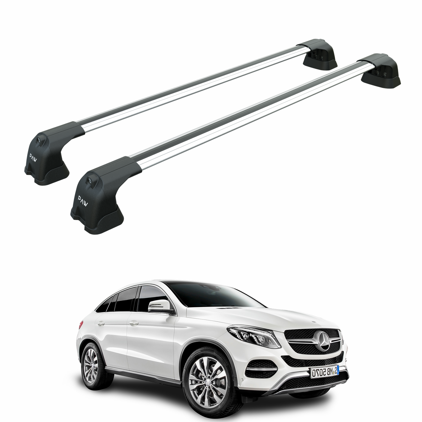 333. Kompatibel mit abschließbaren Aluminium-Dachträgern für Fahrzeuge mit Standarddach Toros Pro 3 Black