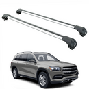 222. Kompatibel mit abschließbaren Aluminium-Dachträgern für Fahrzeuge mit Standarddach Toros Pro 2 Silver-1