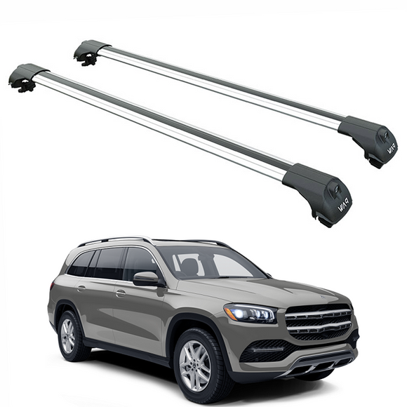 222. Kompatibel mit abschließbaren Aluminium-Dachträgern für Fahrzeuge mit Standarddach Toros Pro 2 Silver