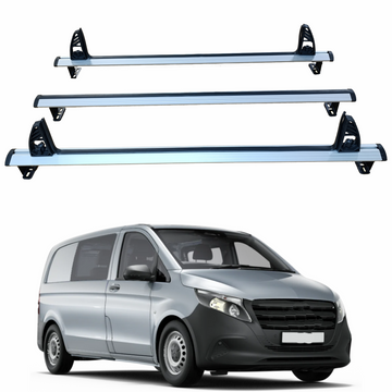 For Mercedes Vito W447 2014-2025 Ladder Roof Racks Cross Bars Carrier 3 Qty