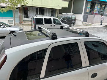 For Opel Meriva A (2003-2010) Roof Rack System Carrier Cross Bars Aluminum Black - 0