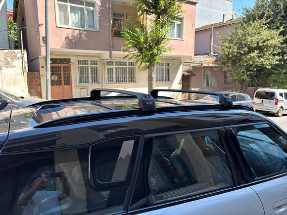 For Nissan Leaf 2025- Up Roof Rack Cross Bars Metal Bracket Flush Rail Black