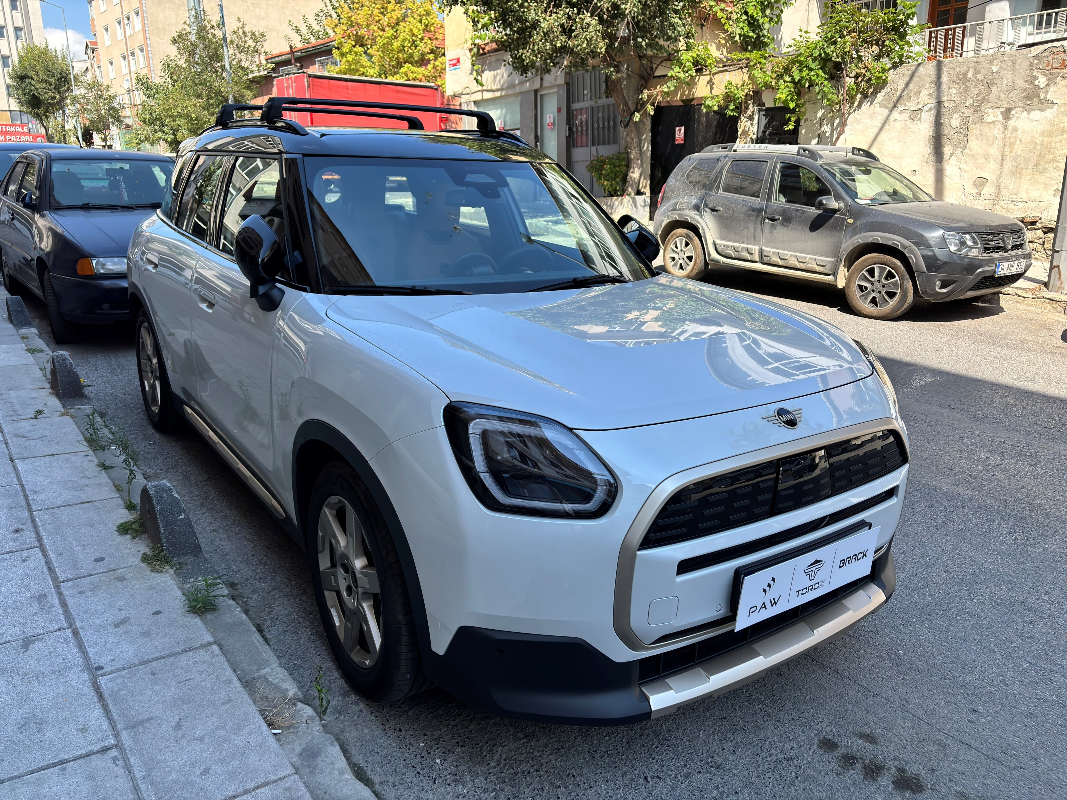 For Mini Countryman U25 2023-2025 Roof Rack Cross Bars Metal Bracket Flush Rail Silver