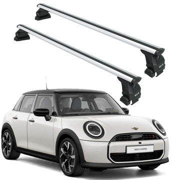 MINI Cooper F55 F65 5-Door (2014-Up) Roof Rack Cross Bars Normal Roof Aluminum Silver