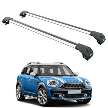 For Mini Countryman F60 2017-2022 Roof Rack Cross Bars Metal Bracket Raised Rail Silver