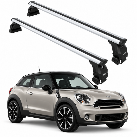 For Mini Paceman 2010-2016 Roof Rack Cross Bars Metal Bracket Normal Roof Silver