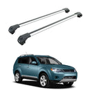 For Mitsubishi Outlander 2007-2012 Roof Rack Cross Bars Raised Rail Silver-1