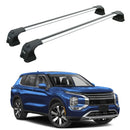 For Mitsubishi Outlander 2022-2026 Roof Rack Cross Bars Fix Point Silver-1
