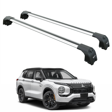 For Mitsubishi Outlander 2022-2025 Roof Rack Cross Bars Flush Rail Alu Silver