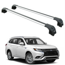 For Mitsubishi Outlander Phev 2023-2025 Roof Rack Cross Bars Flush Rail Alu Silver-1