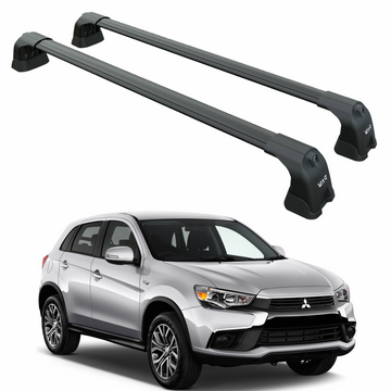 For Mitsubishi Outlander Sport 2013-2021 Roof Rack Cross Bars Fix Point Black