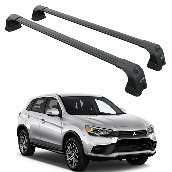 For Mitsubishi Outlander Sport 2013-2021 Roof Rack Cross Bars Fix Point Black