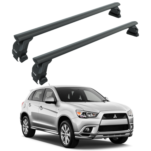 Für Mitsubishi Outlander 2013–2021, Dachträgersystem, Träger, Querträger, Aluminium, abschließbar, hochwertige Metallhalterung, Silber