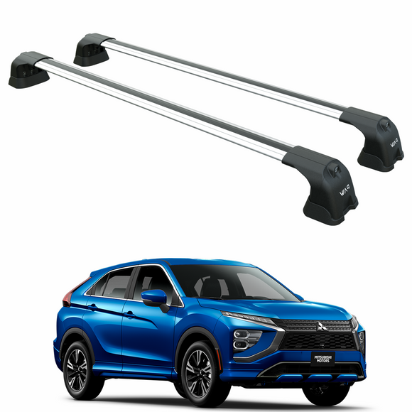 For Mitsubishi Eclipse Cross 2017-2025 Roof Rack Cross Bars Fix Point Alu Silver