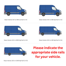 For Nissan Interstar 2021-2025 Roof Side Rails Ultimate Style Alu Black-2