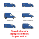 For Nissan NV300 2015-2025 Roof Side Rails Ultimate Style Alu Black-2