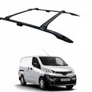 For Nissan E NV200 Roof Side Rails and Roof Racks Cross Bars Alu Black-1