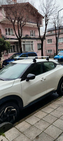 For Nissan Juke 2020-2025 Roof Rack Cross Bars Normal Roof Alu Black-7