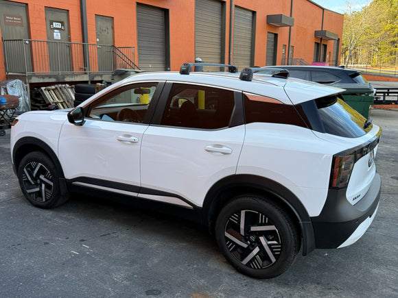 For Nissan Kicks (2024-2026) Roof Rack System, Aluminium Cross Bar, Flush Rail, Silver