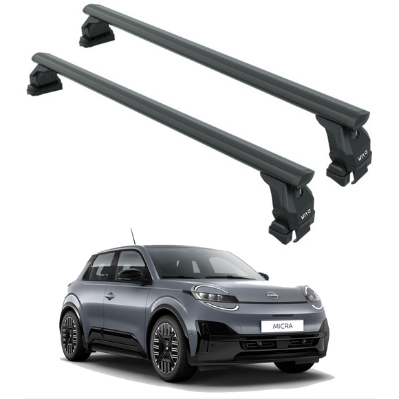 For Nissan Micra 2025- Up Roof Rack Cross Bars Normal Roof Black