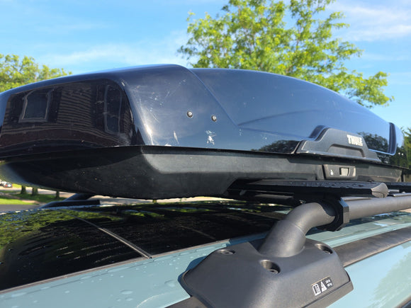 für Nissan Pathfinder Querträger Trägerschienen Dachträger Schwarz ab 2021