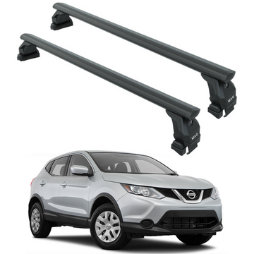 For Nissan Qashqai J11 2013-2021 Roof Rack Cross Bars Normal Roof Alu Black