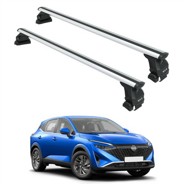 Kompatibel mit Honda Civic 5-tr Sedan Fahrzeugen 2010–2017 mit normalem Dachträger in schwarzer Farbe