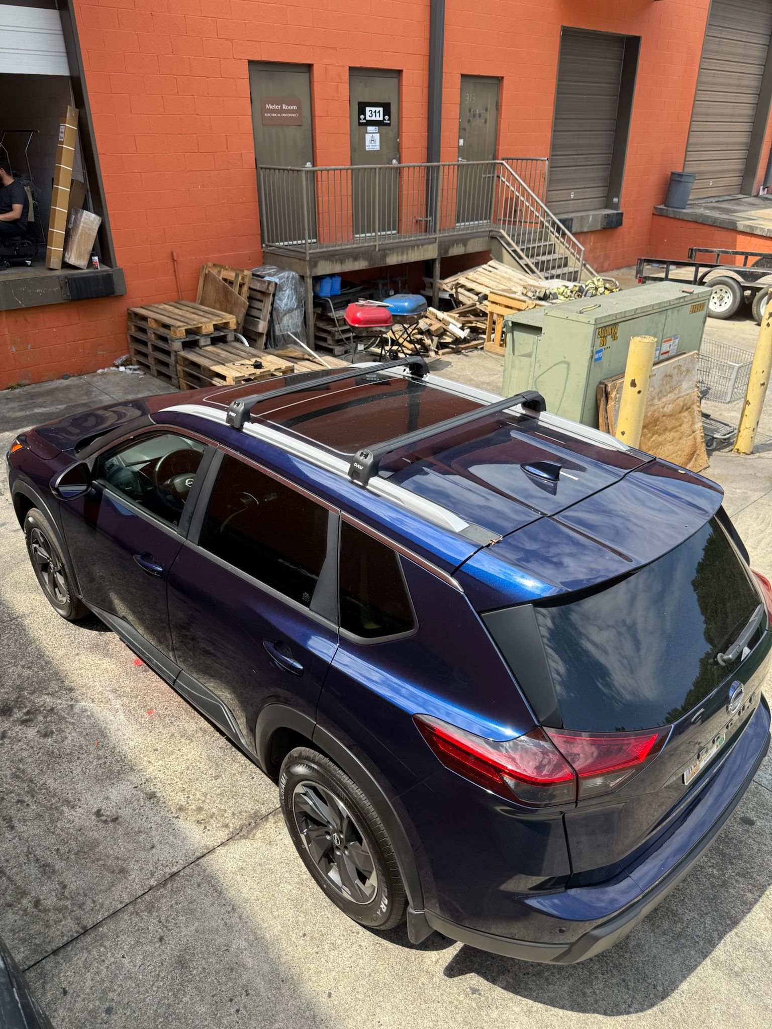 For Nissan Rogue T33 2021-2025 Roof Rack Cross Bars Flush Rail Silver