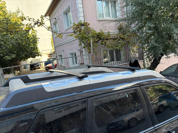Für Nissan X-Trail T31 2007–2014, 2 Stück, Dachträger, Systemträger, Querträger, Aluminium, abschließbar, hochwertige Metallhalterung, schwarz