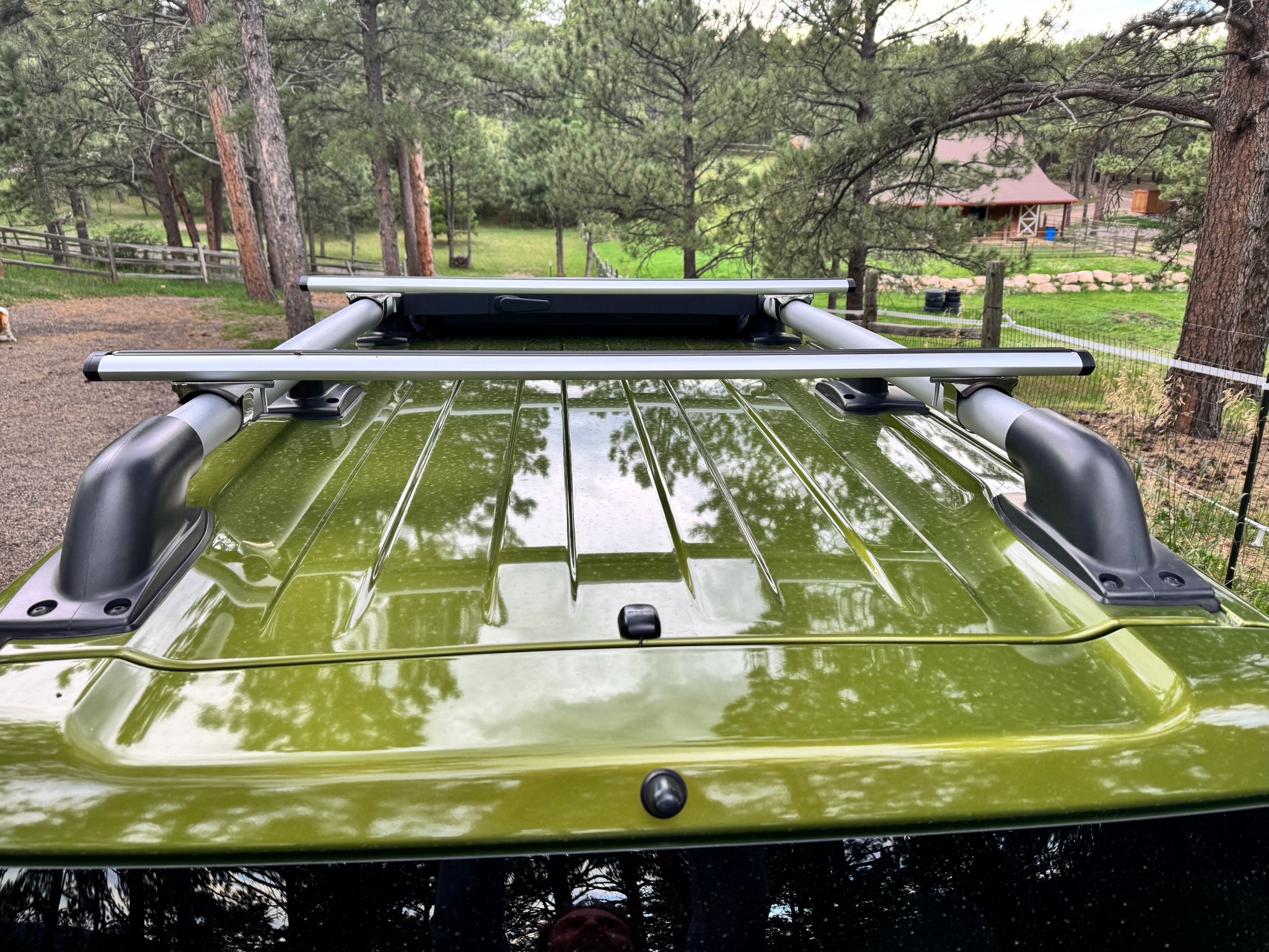 For Nissan XTerra 1999-2015 Roof Rack Cross Bars Raised Rail Black