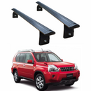 Für Nissan X-Trail T31 2007–2014, 2 Stück, Dachträger, Systemträger, Querträger, Aluminium, abschließbar, hochwertige Metallhalterung, schwarz-1