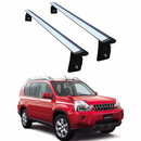 Für Nissan X-Trail T31 2007–2014, 2 Stück, Dachträger, Systemträger, Querträger, Aluminium, abschließbar, hochwertige Metallhalterung, schwarz-7