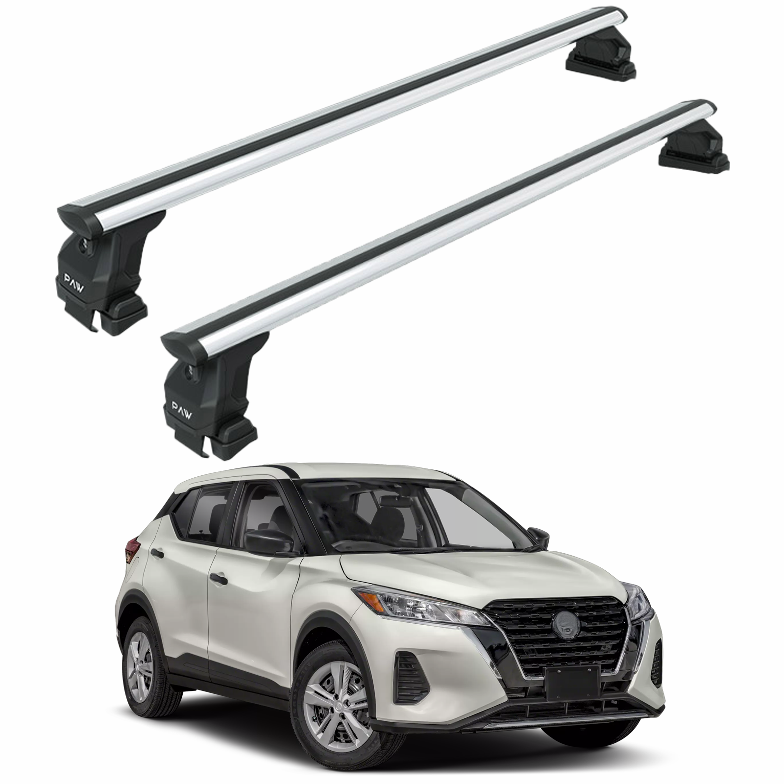 For Nissan Rogue T33 2021-2025 Roof Rack Cross Bars Alu Normal Roof Pro 4 Silver