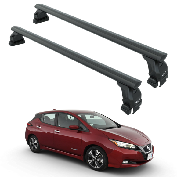 For Nissan Leaf (2018-2025) Roof Rack Cross Bars Normal Roof, Black